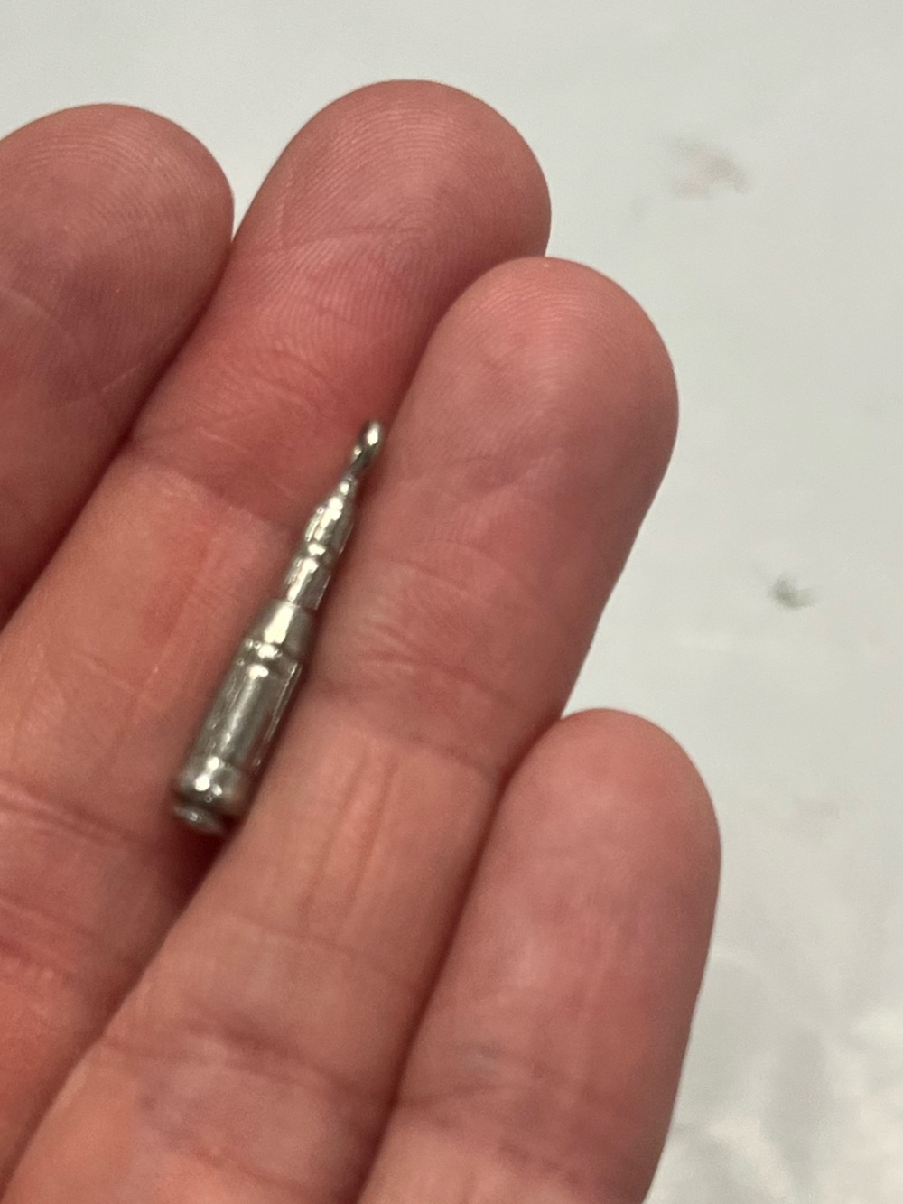 Vintage space NASA silver charm module